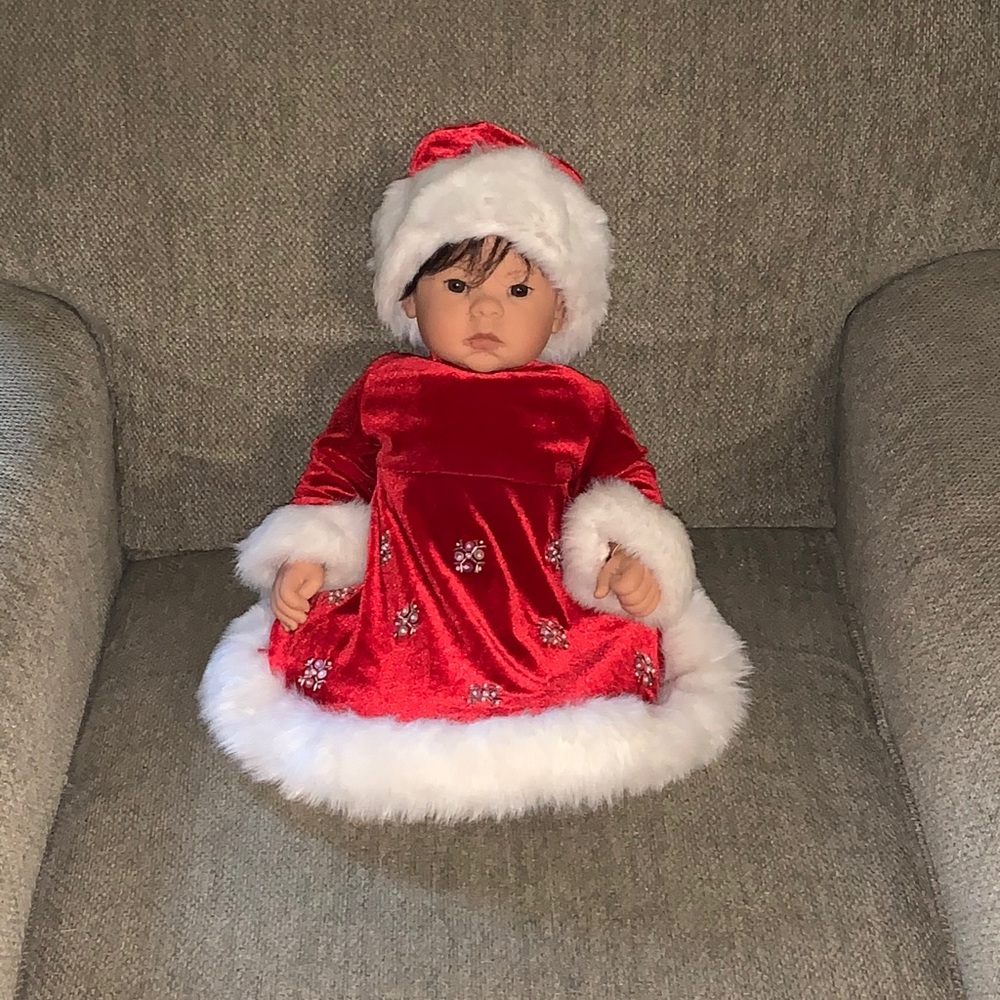 Christmas dress and hat